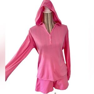Mimi Maternity Pink Hooded jogger Set